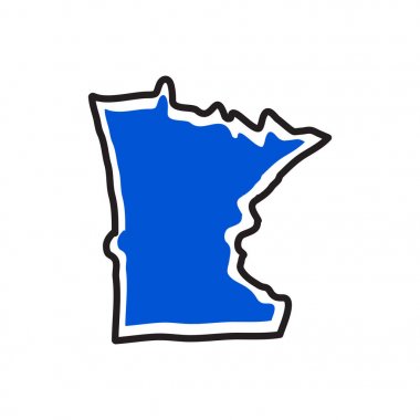 Minnesota eyaletinde izole Haritası