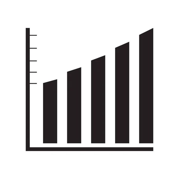 Graphique d'affaires isolé — Image vectorielle