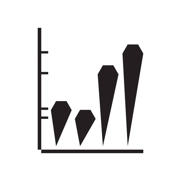 Grafik bisnis terisolasi - Stok Vektor