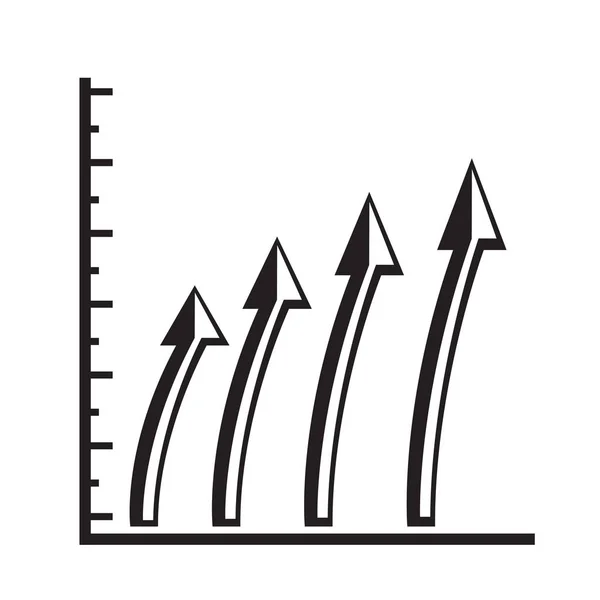 Grafik bisnis terisolasi - Stok Vektor