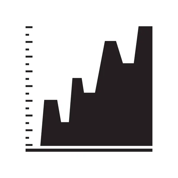 Gráfico de negócios isolado — Vetor de Stock