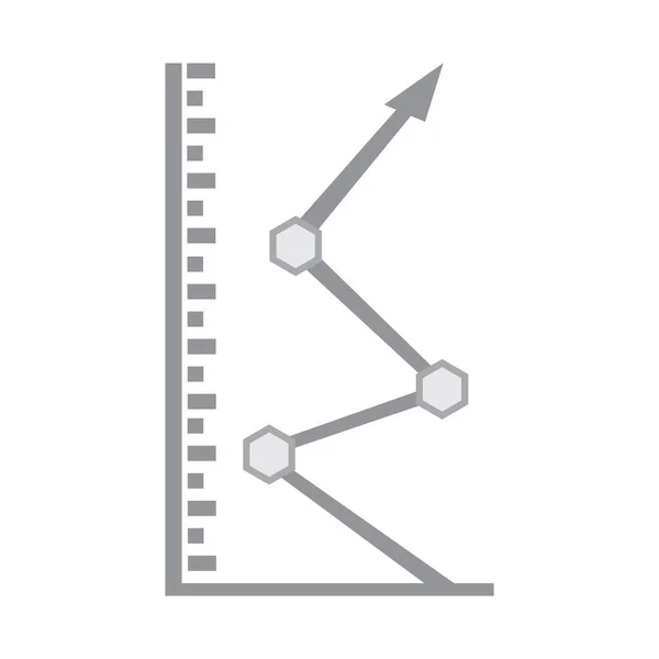 Izolowany wykres biznesowy — Wektor stockowy