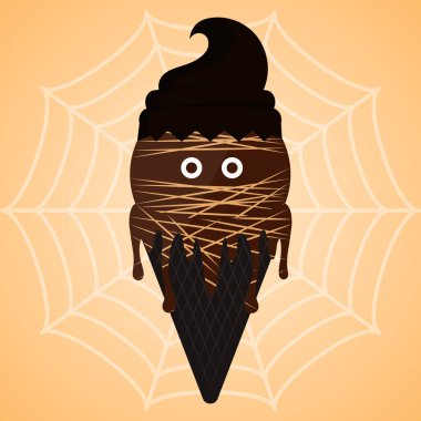 Canavar şeklinde dondurma külahı.