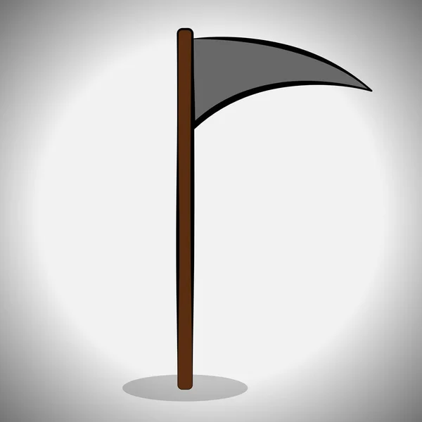 Reaper scythe image — Stockový vektor