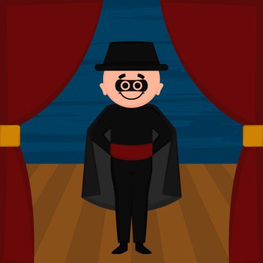 Maskeli karakter. Cadılar Bayramı kostümü