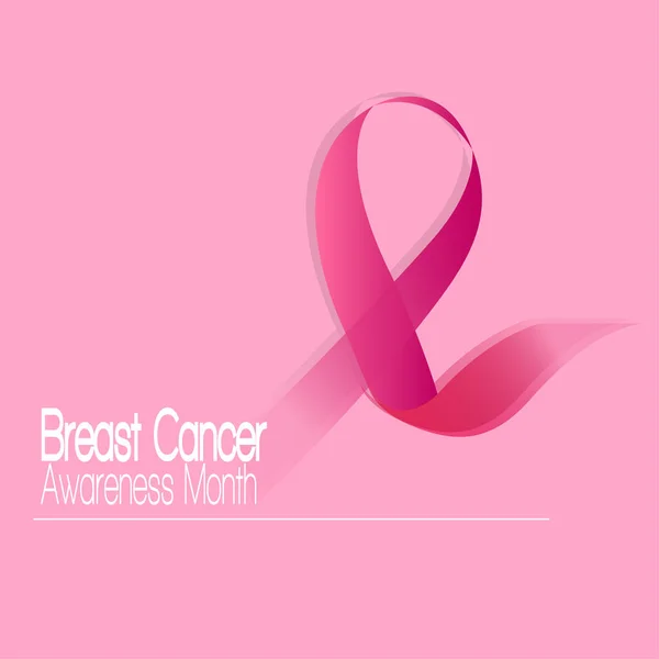 Breast cancer poster — Stock Vector