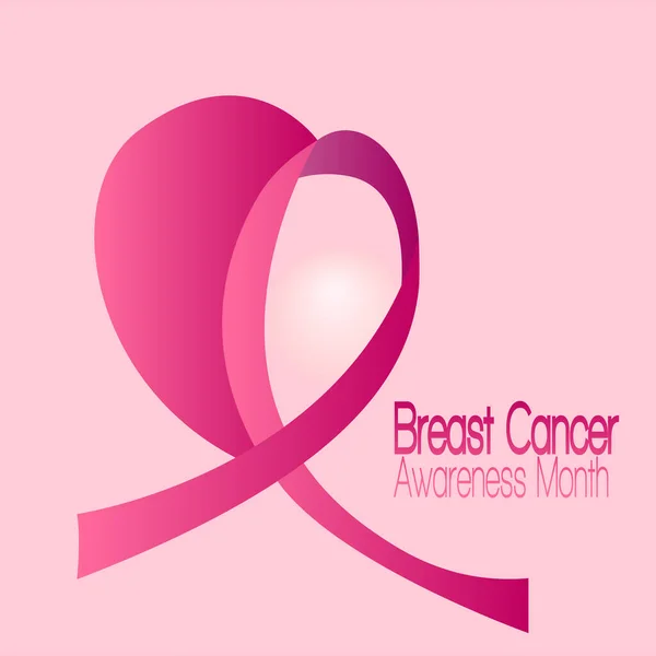 Breast cancer poster — Stock Vector