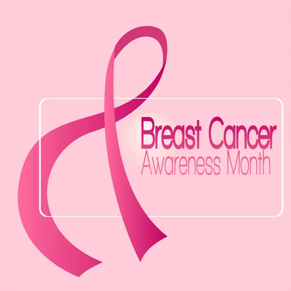 Breast cancer poster — Stock Vector