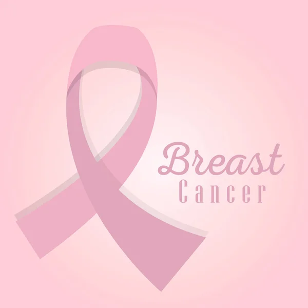 Breast cancer poster — Stock Vector