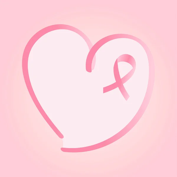 Plakat raka piersi — Wektor stockowy