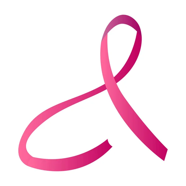 Breast cancer awareness ribbon — Stock Vector