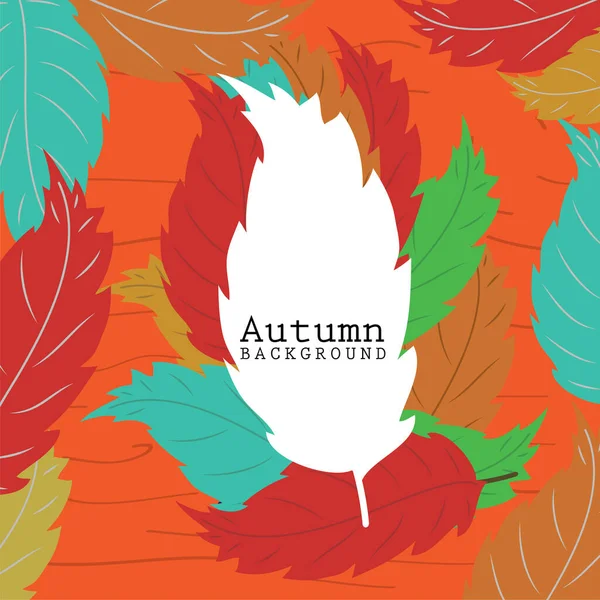 Illustration de fond automne — Image vectorielle