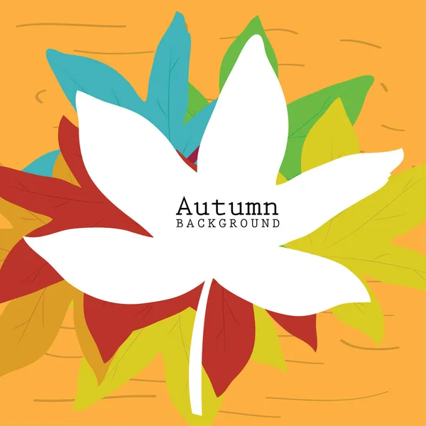 Autumn background illustration — Stock Vector