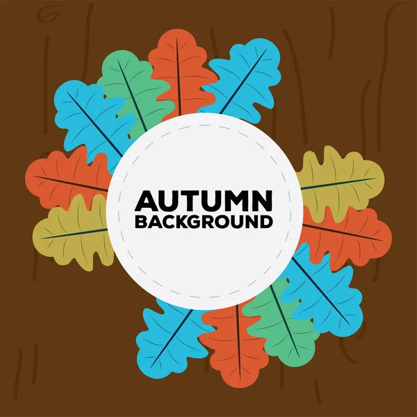 Illustration de fond automne — Image vectorielle