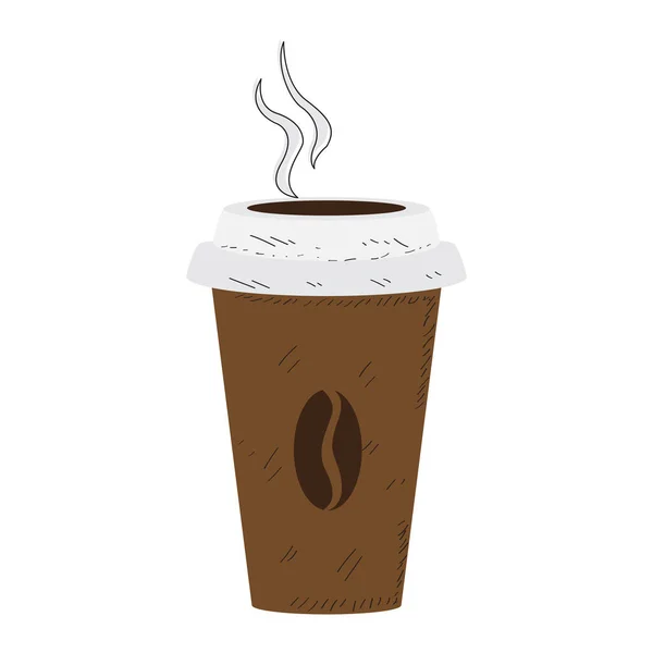 复古咖啡杯子 — 图库矢量图片