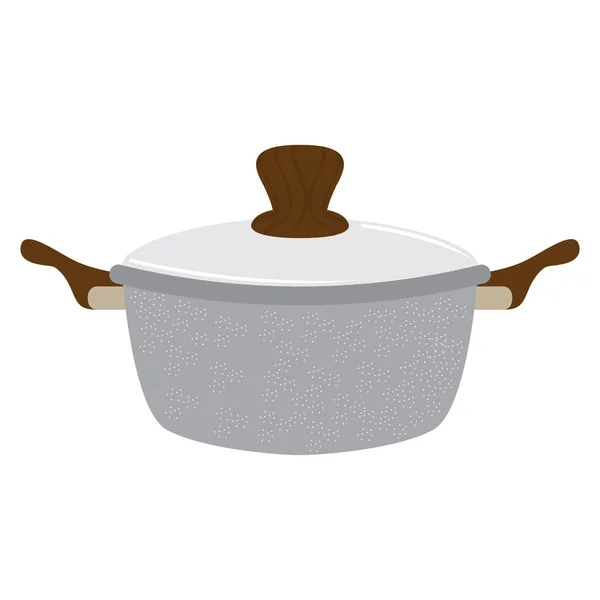 Isolated cooking pot — Stock Vector