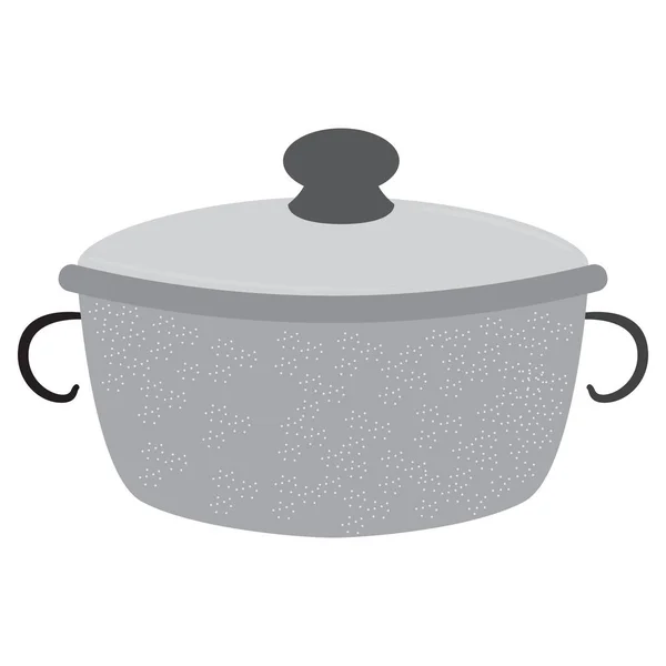 孤立した鍋料理 — ストックベクタ