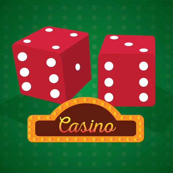 Casino grafisch ontwerp — Stockvector