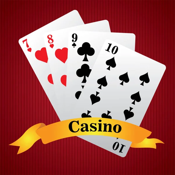 Diseño gráfico de Casino — Vector de stock