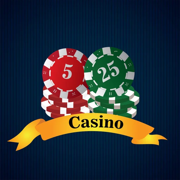 Casino graphic design — Stock Vector