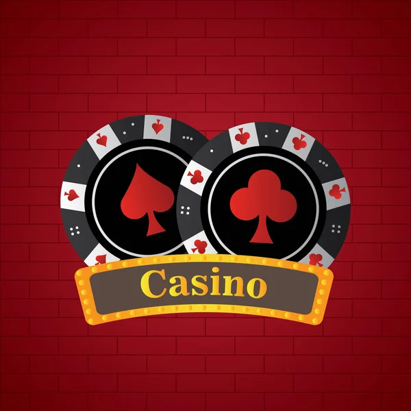 Grafikdesign im Casino — Stockvektor