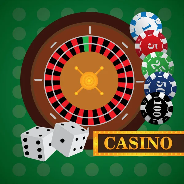 Casino grafisch ontwerp — Stockvector