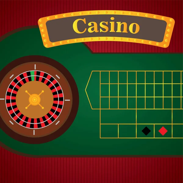 Casino grafisch ontwerp — Stockvector