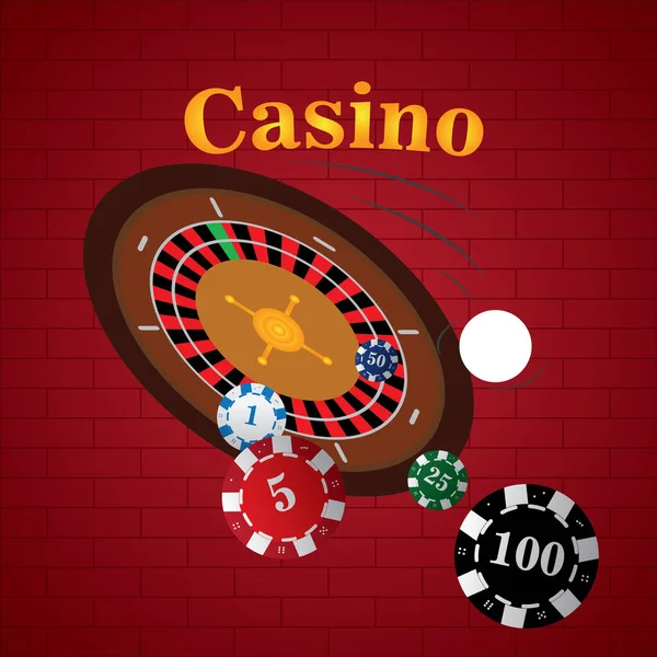 Casino grafisch ontwerp — Stockvector