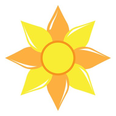 İzole edilmiş güzel renkli çiçek.