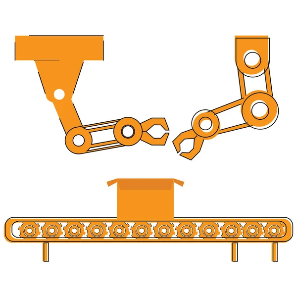 Линия сборки — стоковый вектор