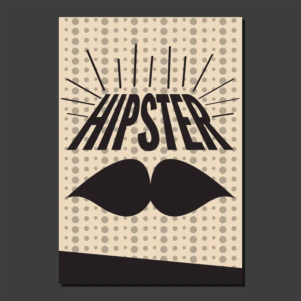 Hipster poster illustratie — Stockvector