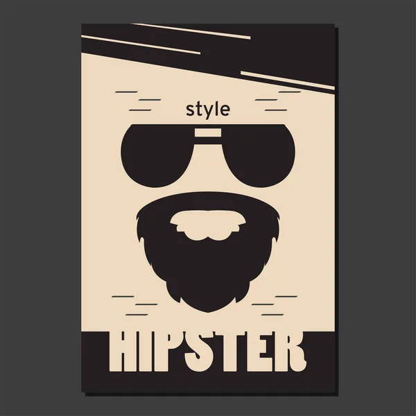 Hipster poster illustratie — Stockvector