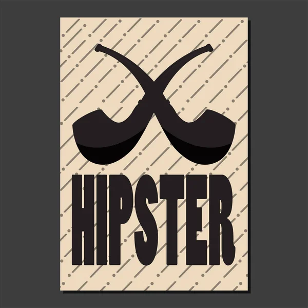 Hipster poster illustration — Stock Vector