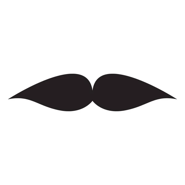Image isolée de moustache — Image vectorielle