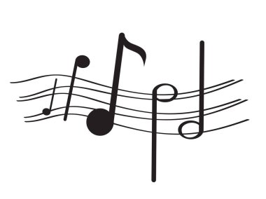 İzole müzik pentagram