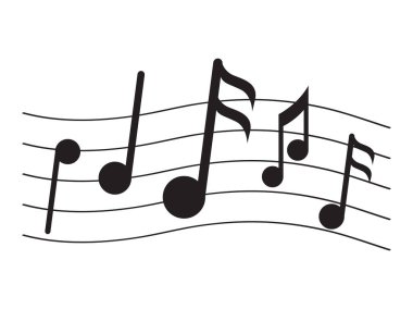 İzole müzik pentagram