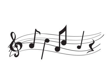 İzole müzik pentagram