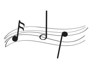 İzole müzik pentagram