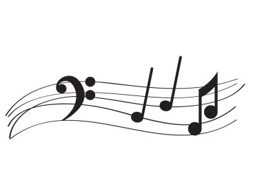 İzole müzik pentagram