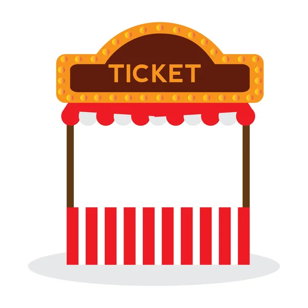 Venta de entradas de un circo — Vector de stock