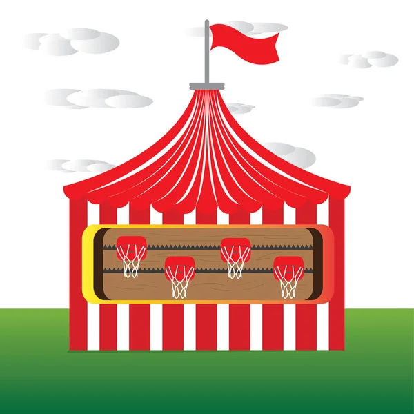 Stand di gioco Circus — Vettoriale Stock
