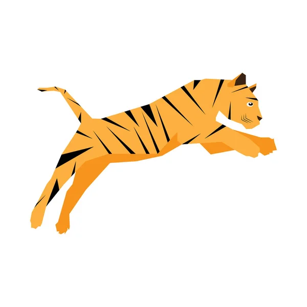Isoliertes Tiger-Image — Stockvektor