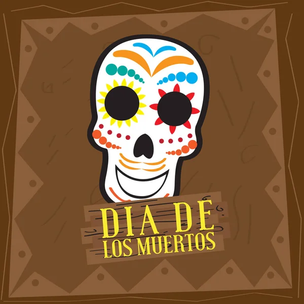 Cartel de Dia de los muertos — Vector de stock