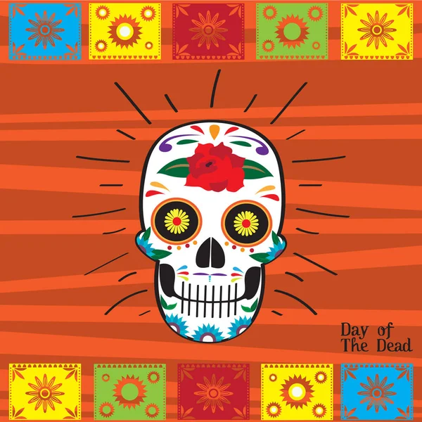 Dia de los muertos cartaz — Vetor de Stock