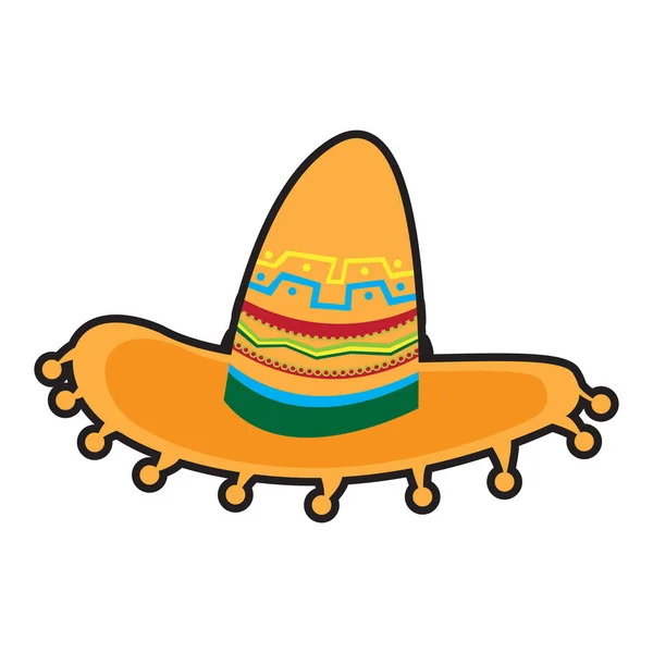 Παραδοσιακό καπέλο Μεξικού — Διανυσματικό Αρχείο