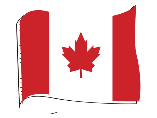 Vlag van Canada — Stockvector