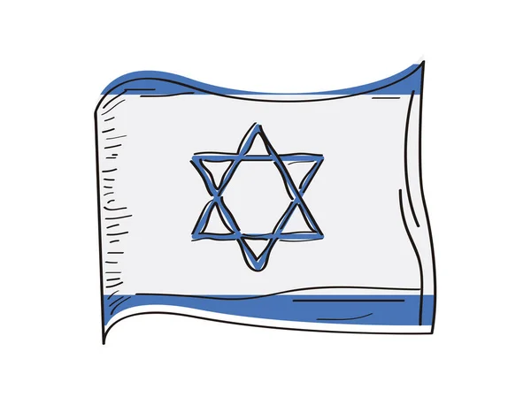 Bandiera di Israel — Vettoriale Stock