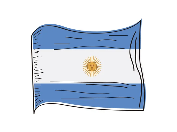 Drapeau de l'Argentine — Image vectorielle