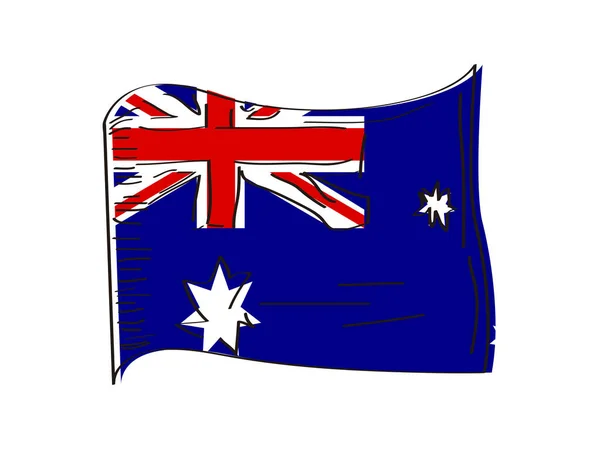 Bandera de Australia — Vector de stock