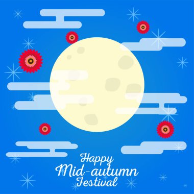 Sonbahar ortası festivali posteri